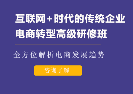 北京互联网+时代的传统企业电商转型高级研修班课程培训